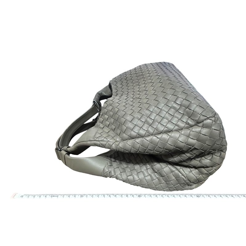 【美收精品】BV灰色編織肩背包 5-50-17