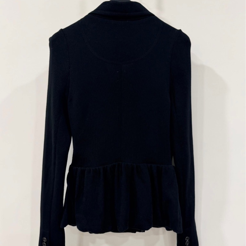 BURBERRY 黑標 黑色口袋棉質外套-2