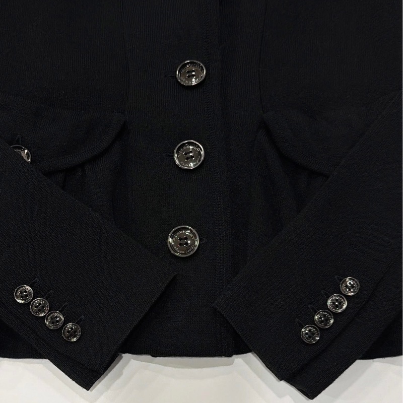 BURBERRY 黑標 黑色口袋棉質外套-6