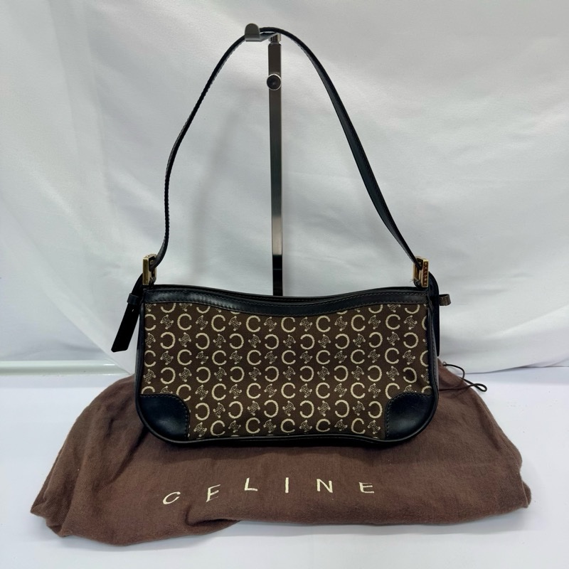 CELINE 思琳 復古老花腋下包-0