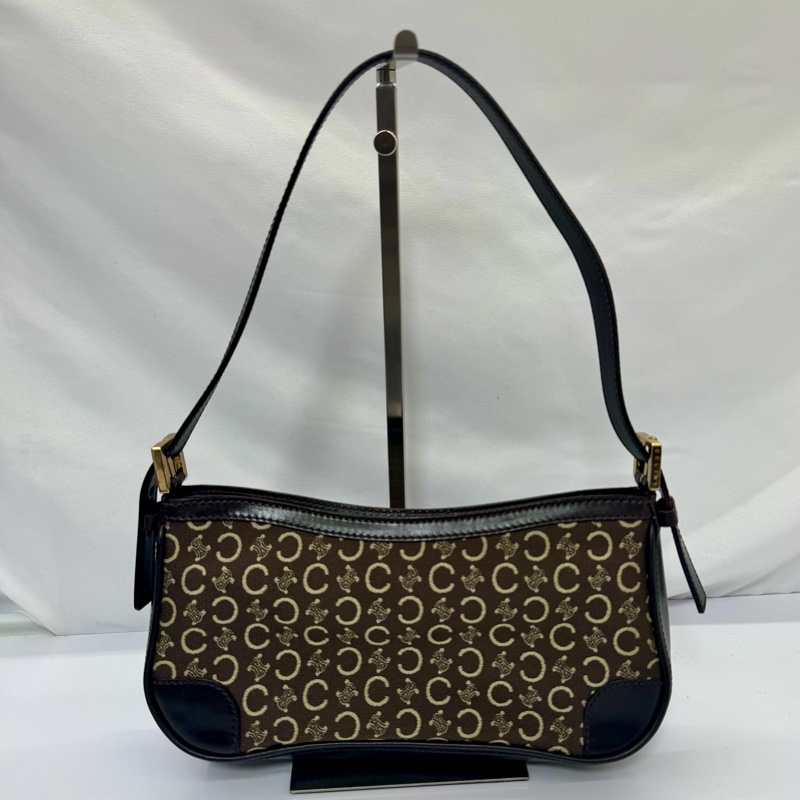 CELINE 思琳 復古老花腋下包-1