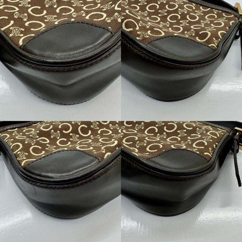 CELINE 思琳 復古老花腋下包-4