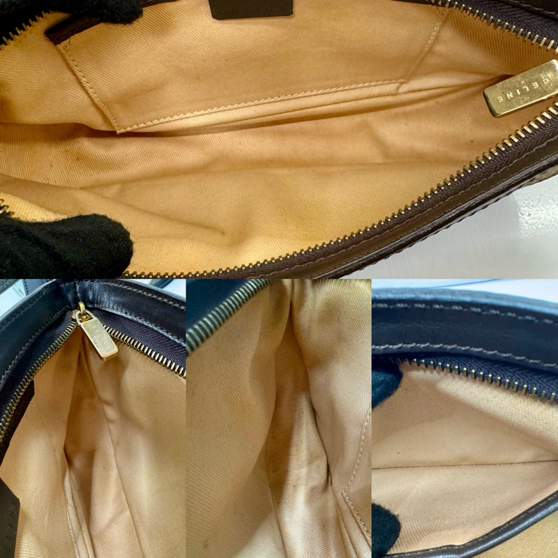 CELINE 思琳 復古老花腋下包-5