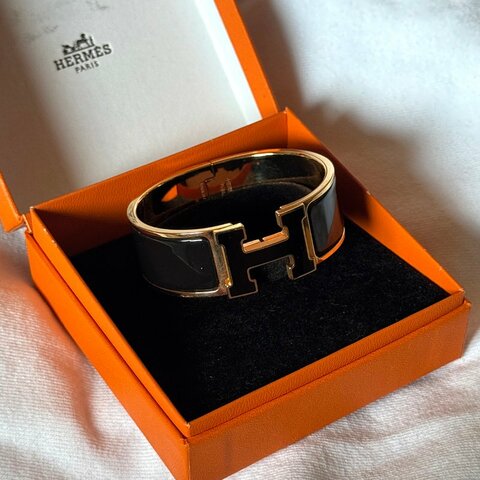 HERMES clic clac H GM 珐瑯H釦
