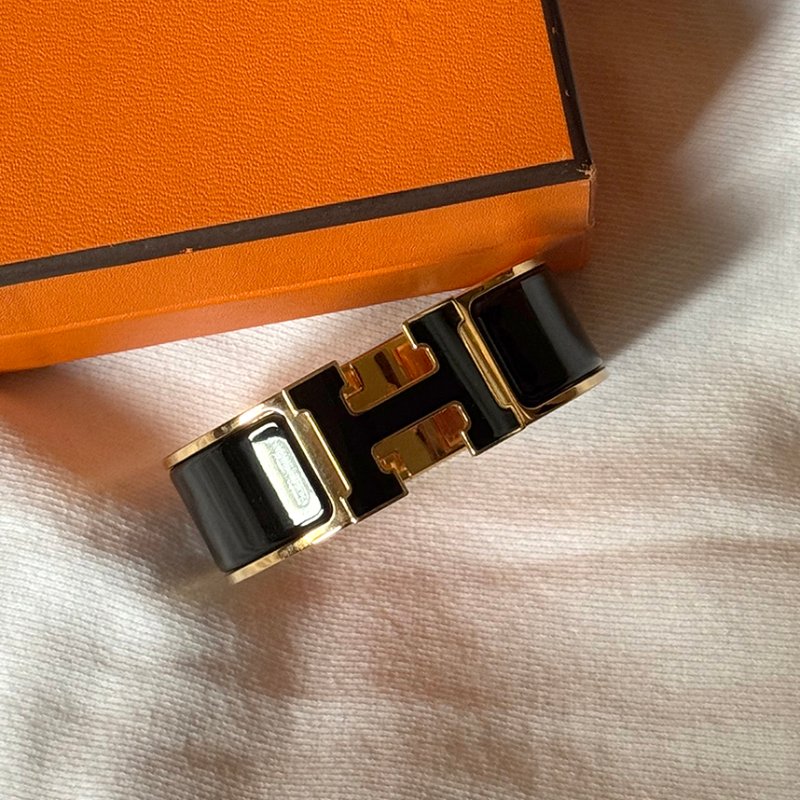 HERMES clic clac H GM 珐瑯H釦-4