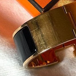 HERMES clic clac H GM 珐瑯H釦-5