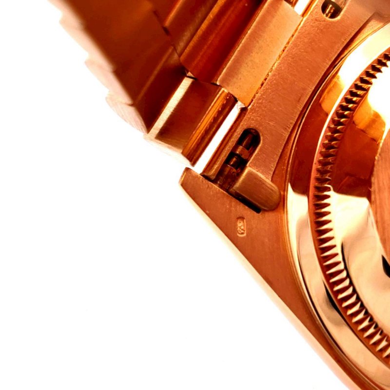 ＊奢華大道國際精品＊【W0648】ROLEX 18K黃金/紅寶石多層鑽面 DAY-DATE 18238 自動上鍊腕表 36MM-9