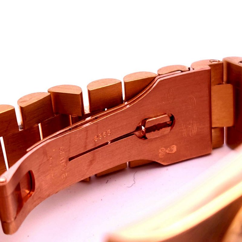 ＊奢華大道國際精品＊【W0648】ROLEX 18K黃金/紅寶石多層鑽面 DAY-DATE 18238 自動上鍊腕表 36MM-12