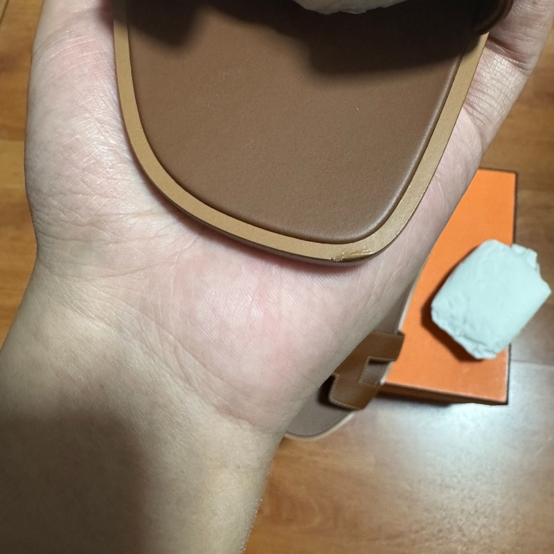 HERMES愛馬仕Oran休閒舒適套腳 女款 棕色 35.5碼-4