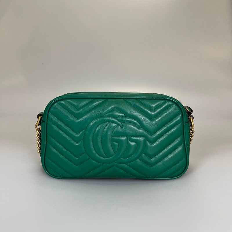GUCCI 447632  綠MARMONT相機包 24CM-1