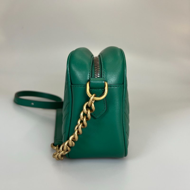 GUCCI 447632  綠MARMONT相機包 24CM-2