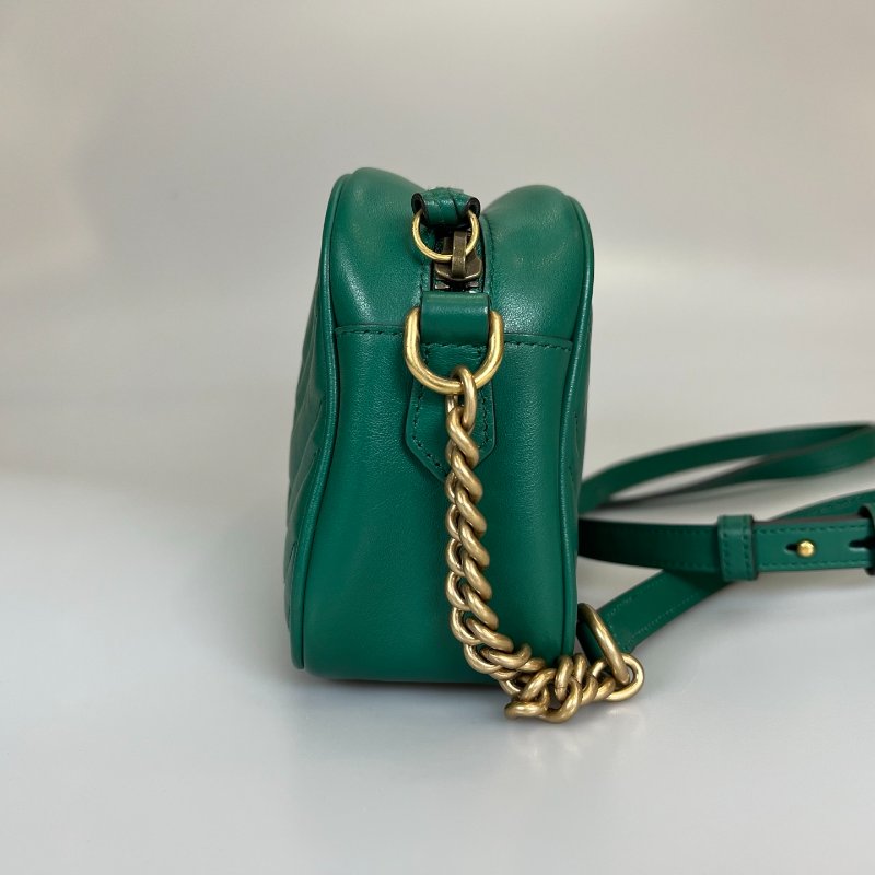 GUCCI 447632  綠MARMONT相機包 24CM-3