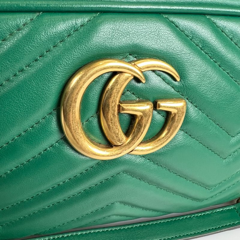 GUCCI 447632  綠MARMONT相機包 24CM-7