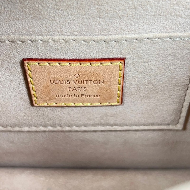 Lv/路易威登  芯片款 Dauphine達芙妮 限量款 單肩斜挎包 粉色編織 漆皮拼牛皮 內裡新款銅牌-22