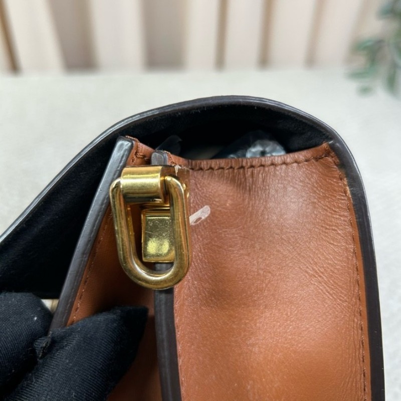 LV路易威登Dauphine達芙妮老花拼皮 經典老花配棕色小牛皮 皮質柔軟 可單肩可斜挎 肩帶可調節 容量實用 日常百搭-19