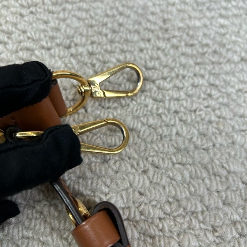 LV路易威登Dauphine達芙妮老花拼皮 經典老花配棕色小牛皮 皮質柔軟 可單肩可斜挎 肩帶可調節 容量實用 日常百搭-23