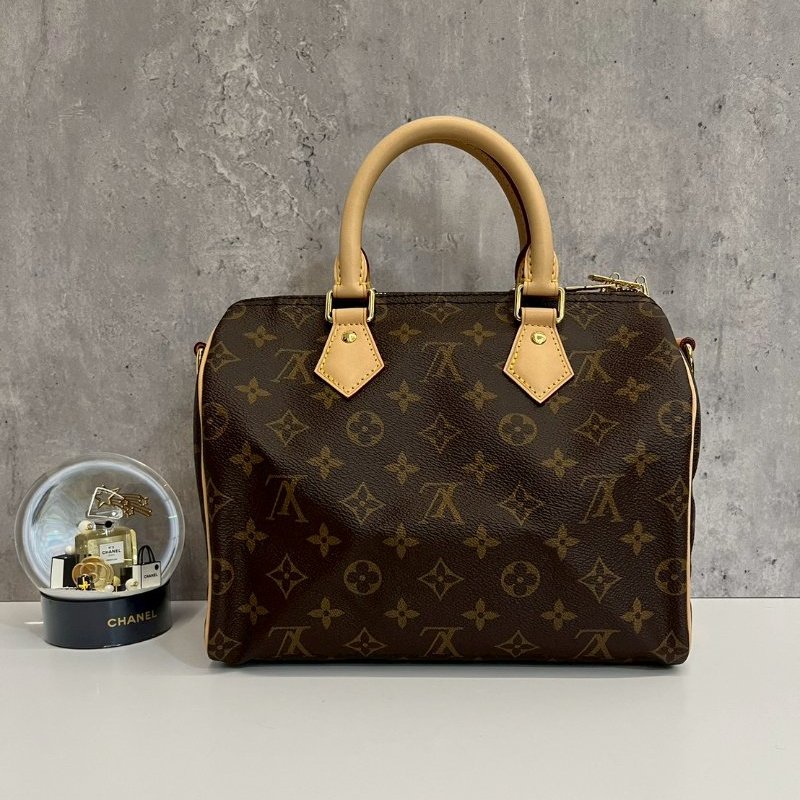 Louis Vuitton speed25  晶片款 全配 全新閒置 台灣購證-0
