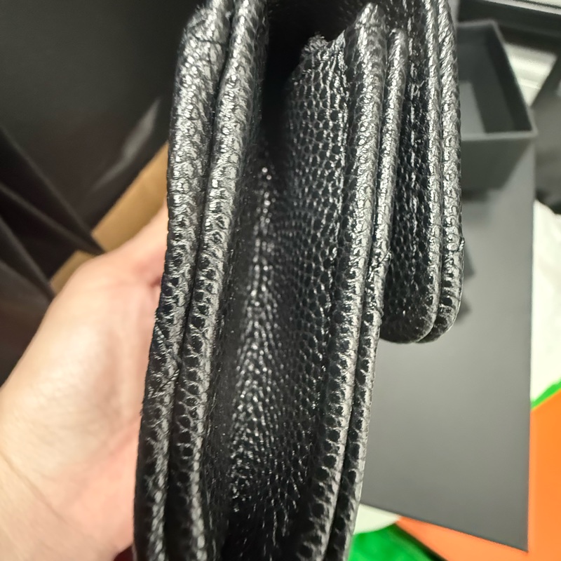 Chanel 經典牛皮拉鏈卡包 零錢包 全新閑置-2