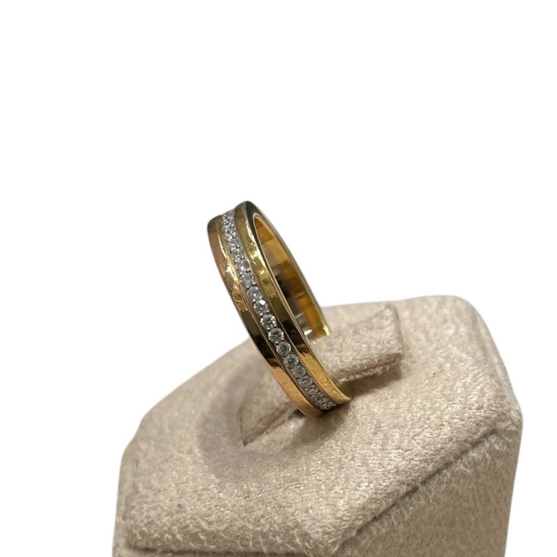 CARTIER 卡地亞 VENDOME LOUIS 鑽石戒指 K18YG/PG/WG 45碼-3