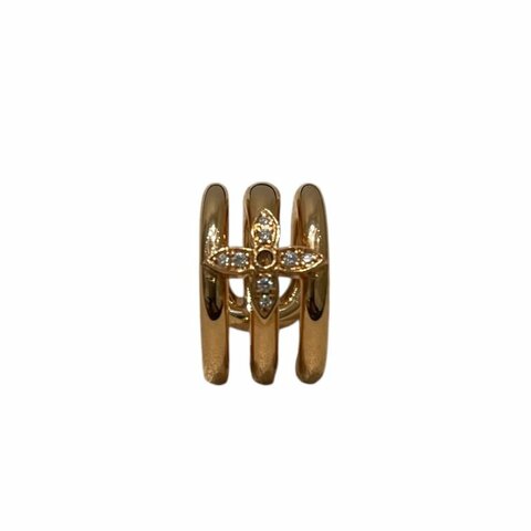 LOUIS VUITTON 路易威登 Q06174 LDYLLE BLOSSOM 鑽石耳骨夾 K18PG 單枚