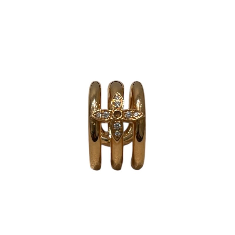 LOUIS VUITTON 路易威登 Q06174 LDYLLE BLOSSOM 鑽石耳骨夾 K18PG 單枚-0