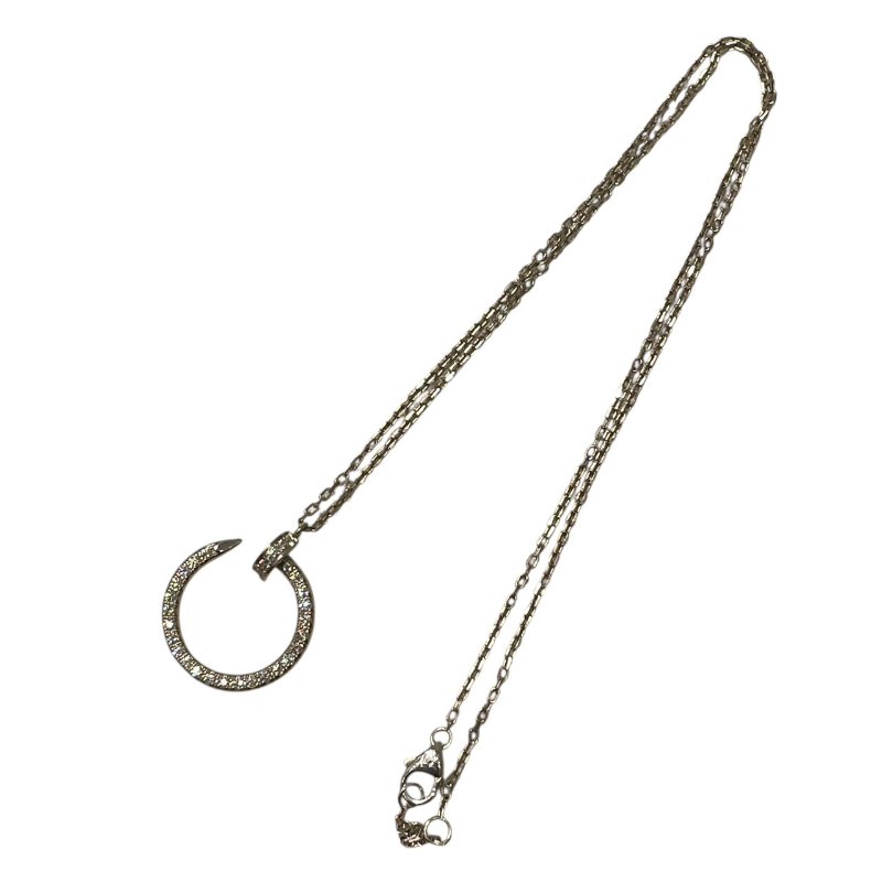 CARTIER JUSTE UN CLOU 滿鑽釘子項鍊 K18WG-2