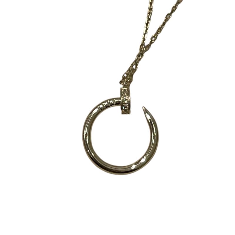 CARTIER JUSTE UN CLOU 滿鑽釘子項鍊 K18WG-5