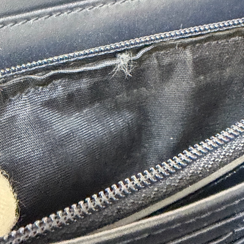 GUCCI 447906 深藍 全皮 拉鍊夾 零錢包 手機包 支票夾 護照夾 長夾-41