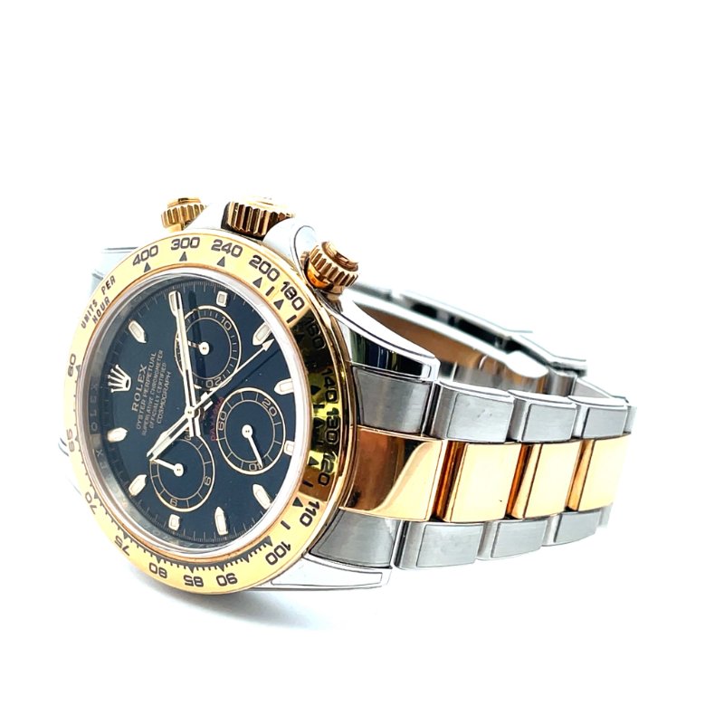 ＊奢華大道國際精品＊【W0653】ROLEX 勞力士116503Daytona 新款黑面半金40MM自動腕錶-2