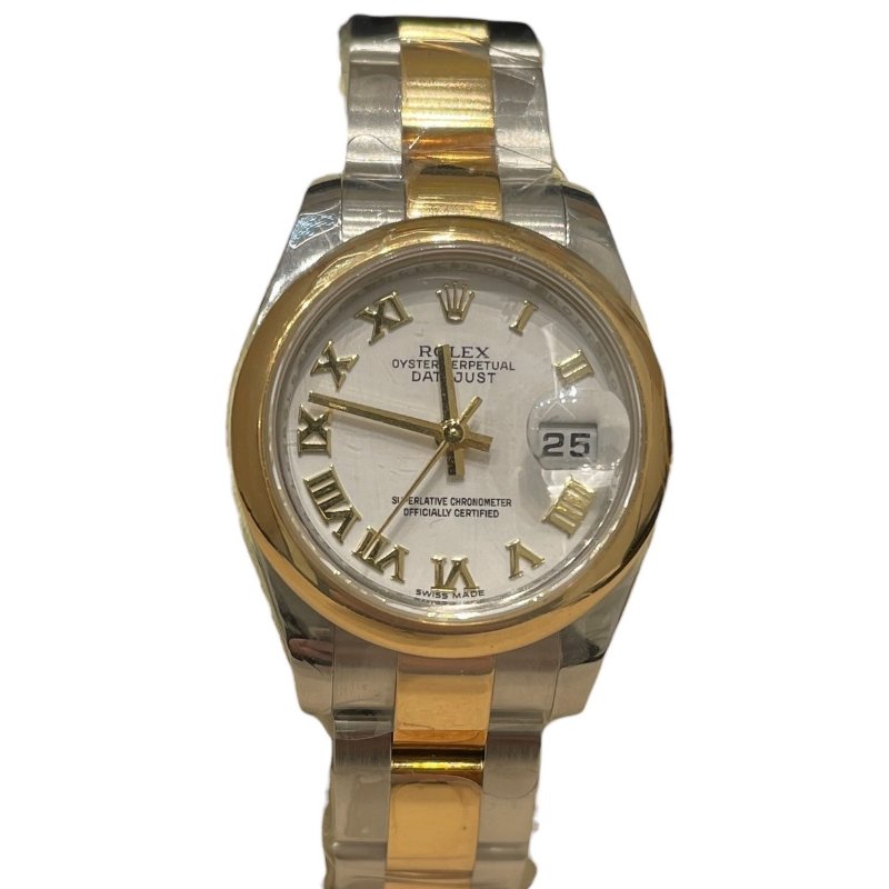 ROLEX 勞力士 179163 DATE JUST 26mm 自動機械腕錶 白色文字盤-1