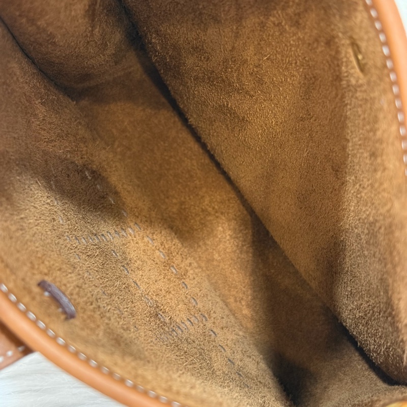 HERMES MINI EVELYNE 16 TC荔枝皮 37 金棕金 金釦 肩背包 斜背包-15