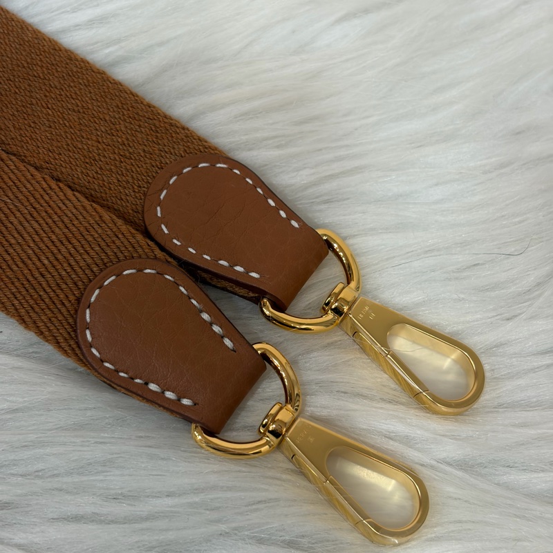 HERMES MINI EVELYNE 16 TC荔枝皮 37 金棕金 金釦 肩背包 斜背包-22