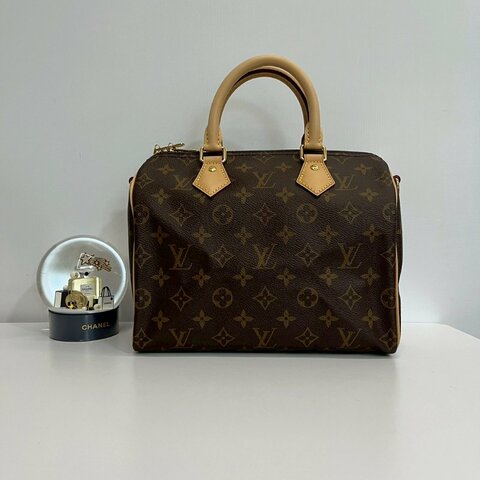 Louis Vuitton speed25  晶片款 全配 全新閒置 台灣購證