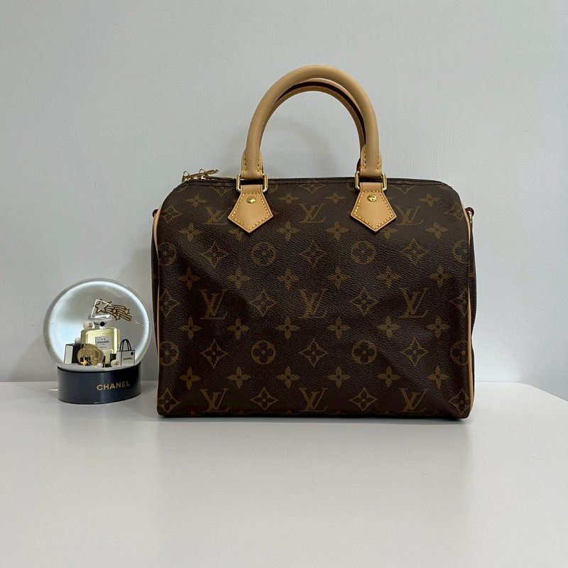 Louis Vuitton speed25  晶片款 全配 全新閒置 台灣購證-0