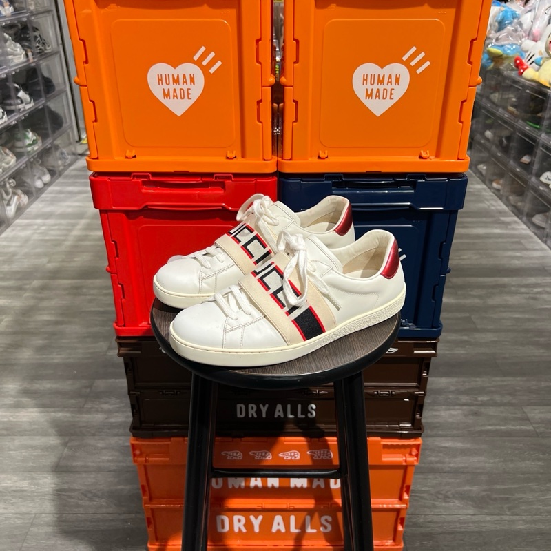 Gucci 綁帶小白鞋G6.5-0