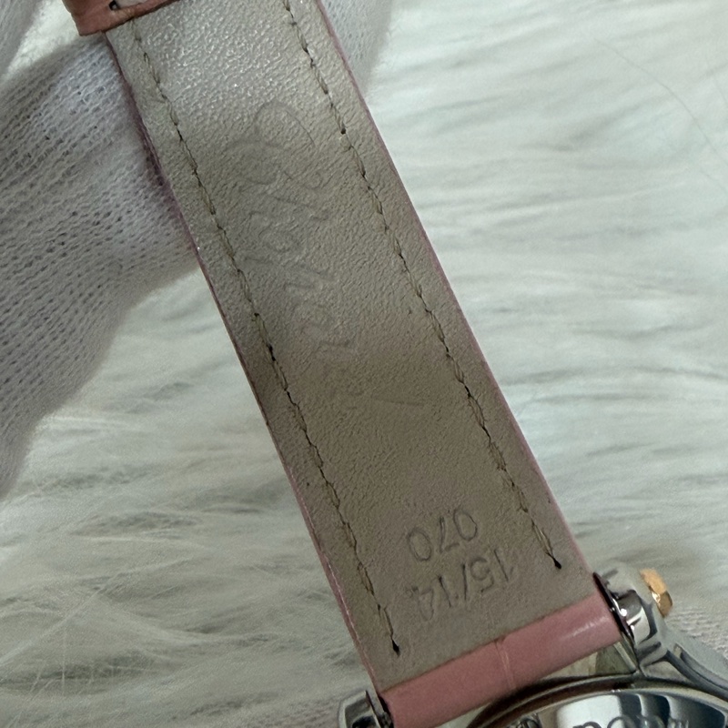 Chopard 278573-6011 蕭邦 Happy Sport 粉鱷魚皮 自動機械錶 鑽錶-13