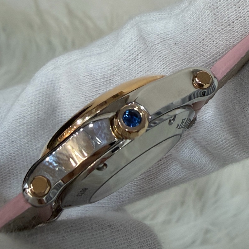 Chopard 278573-6011 蕭邦 Happy Sport 粉鱷魚皮 自動機械錶 鑽錶-18