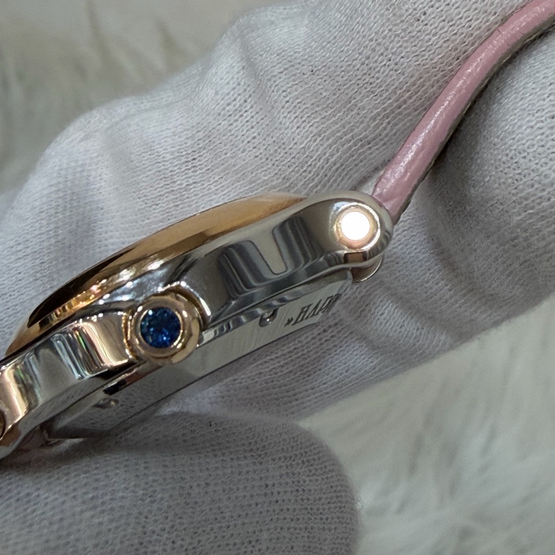 Chopard 278573-6011 蕭邦 Happy Sport 粉鱷魚皮 自動機械錶 鑽錶-19