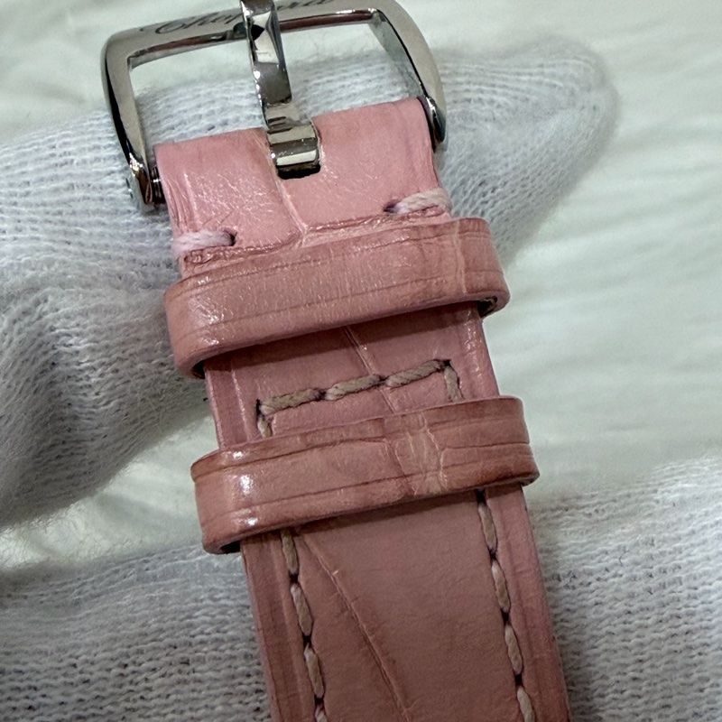 Chopard 278573-6011 蕭邦 Happy Sport 粉鱷魚皮 自動機械錶 鑽錶-20