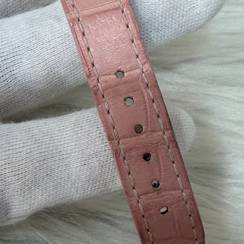 Chopard 278573-6011 蕭邦 Happy Sport 粉鱷魚皮 自動機械錶 鑽錶-21