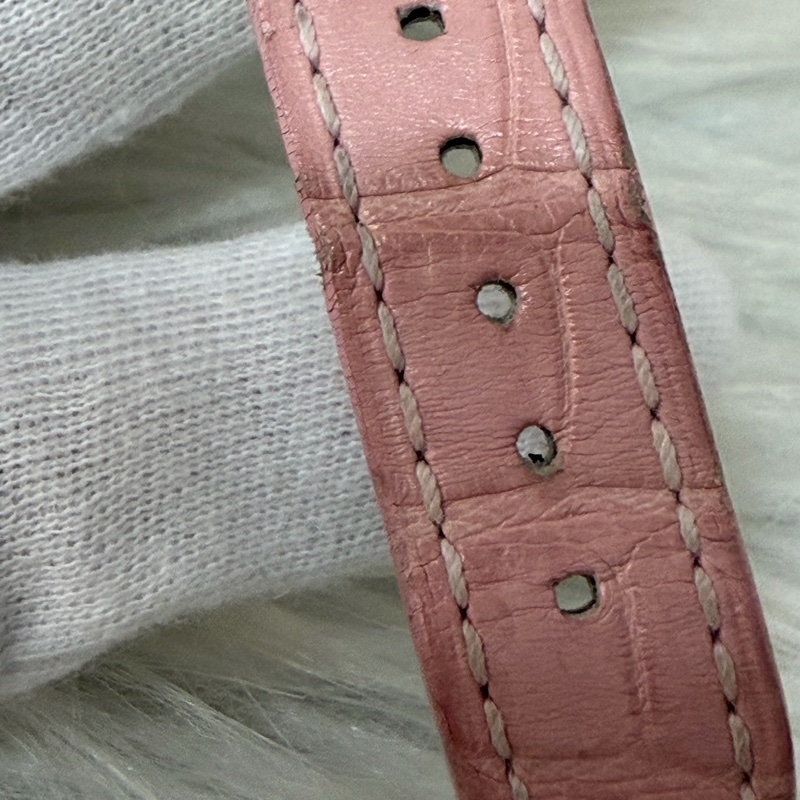 Chopard 278573-6011 蕭邦 Happy Sport 粉鱷魚皮 自動機械錶 鑽錶-23