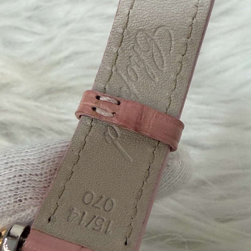 Chopard 278573-6011 蕭邦 Happy Sport 粉鱷魚皮 自動機械錶 鑽錶-29