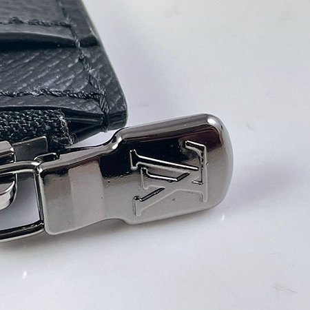 ＊奢華大道國際精品＊【L3319】LV黑灰原花拼牛皮零錢卡片包 M69533-4