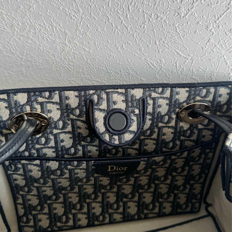 Dior藍緹花蝴蝶結雙肩包🎀 水水必買-14