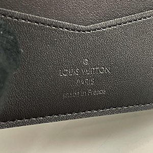 ＊奢華大道國際精品＊【L3320】LV黑色棋盤格牛皮壓紋 SLENDER 對開短夾 N63263-7