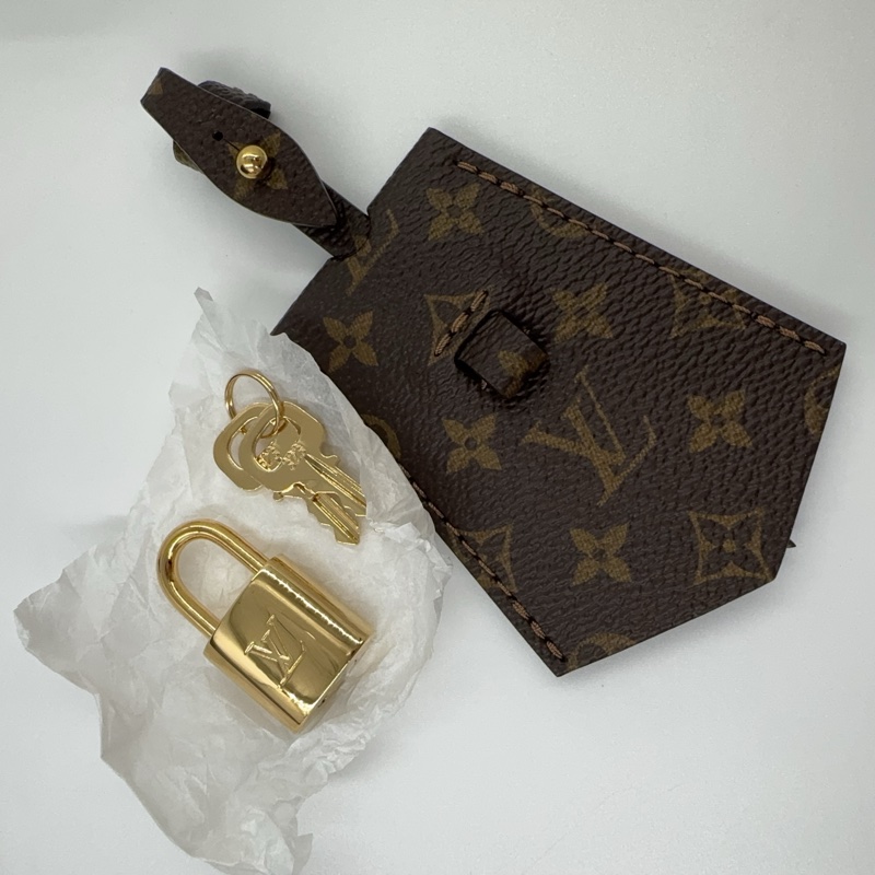 LV黑牛皮原花雙耳背帶波士頓肩側背包M26039-9