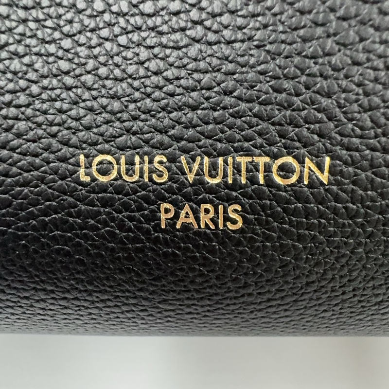 LV黑牛皮原花雙耳背帶波士頓肩側背包M26039-10