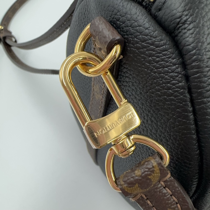 LV黑牛皮原花雙耳背帶波士頓肩側背包M26039-20