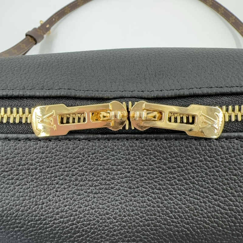 LV黑牛皮原花雙耳背帶波士頓肩側背包M26039-21