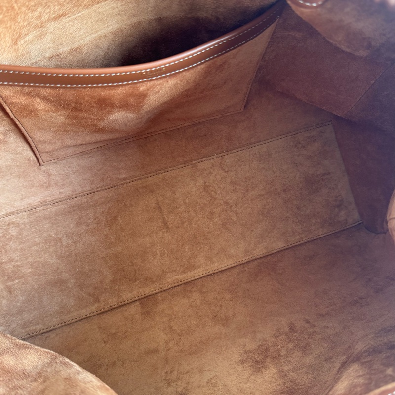 Celine咖色牛皮凱旋門抽繩手提雙肩包 全皮革😻😻-12